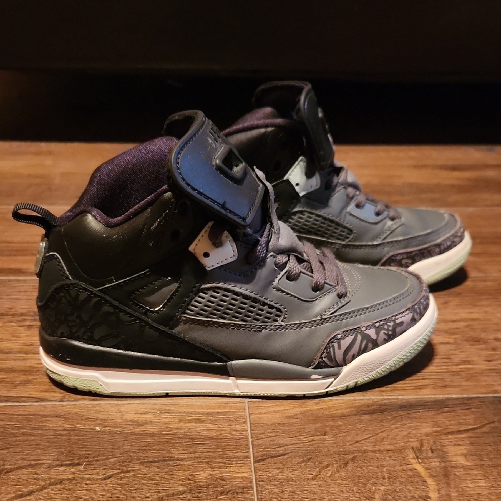 Kids Gray and Black Sneakers